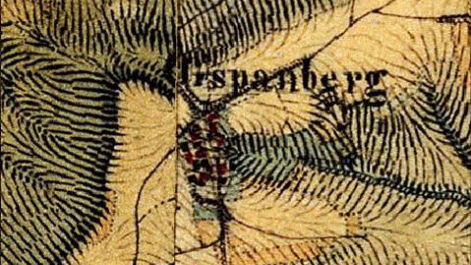 Alte Landkarte von Gspannberg