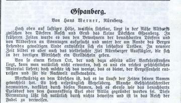 aus den Jahre 1928 - Das Dörfchen Gspannberg ...