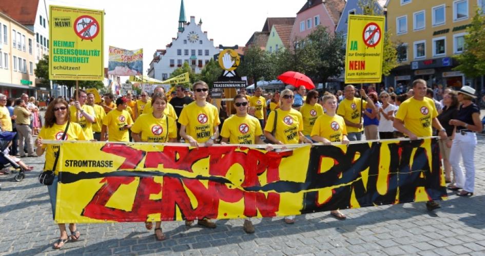 134 Menschen zeigten ihre Entschlossenheit beim Volksfestzug